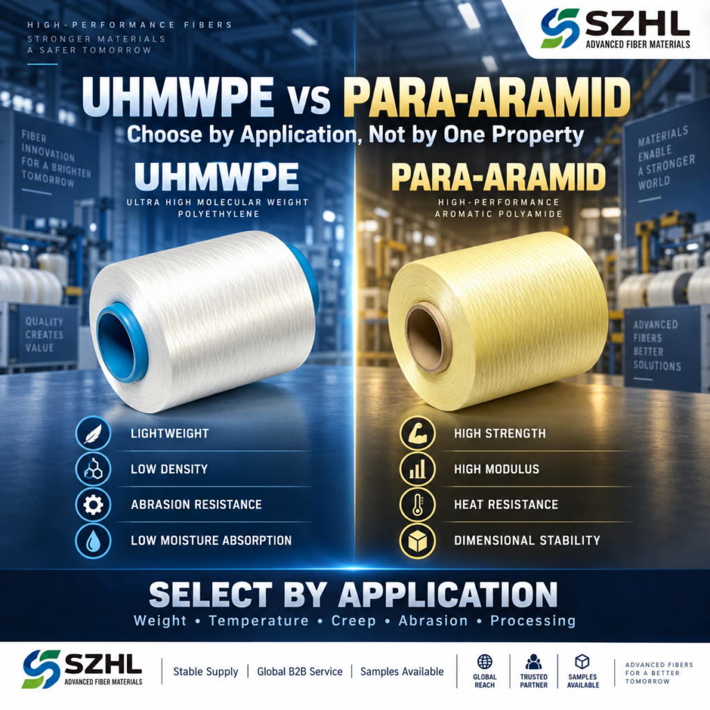 UHMWPE vs Para-Aramid fiber comparison