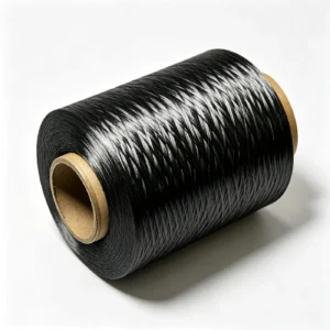 Black carbon fiber filament yarn for lightweight composite reinforcement applications