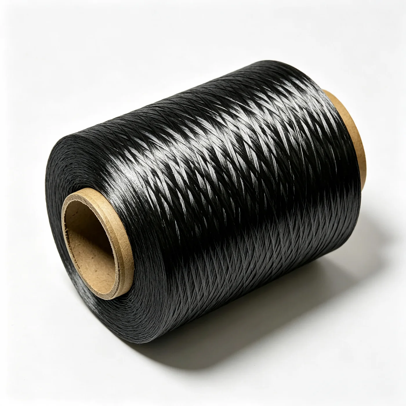 Black carbon fiber filament yarn for lightweight composite reinforcement applications