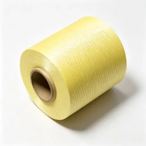 Golden yellow para-aramid filament yarn for ropes, reinforcement and protective applications